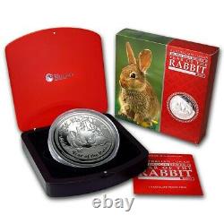 1 KILO kg 2011 Perth Lunar Rabbit Silver Coin PROOF COA 143