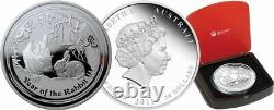 1 KILO kg 2011 Perth Lunar Rabbit Silver Coin PROOF COA 143