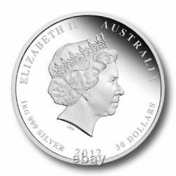 1 KILO kg 2012 Perth Lunar DRAGON Silver Coin