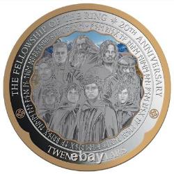 1 Kg Silver The Lord of the Rings 20th Anniversary Nine Companions Coin