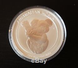 1 Kilo 2020 Silver Australian Koala Coin BU withplastic capsule