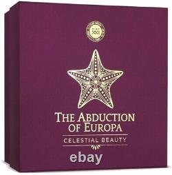 1 Kilo. 999 Pure Silver Abduction Of Europa Cameroon Round Coin Coa Girl Beauty