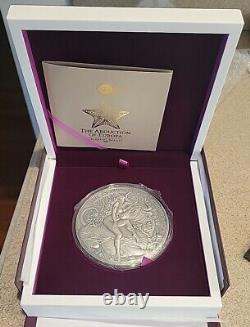 1 Kilo. 999 Pure Silver Abduction Of Europa Cameroon Round Coin Coa Girl Beauty