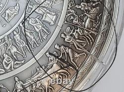 1 Kilo S. Korea Achilles Shield Silver Stacker Concave/Dome Coin 333 Mintage