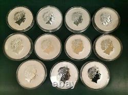 1 Kilo Silver Coin x 12-year cycles Chinese zodiac. 386 oz 0.999 fine Silver