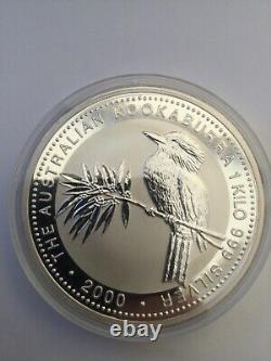 1 Kilo Silver Perth Mint Kookaburra 2000
