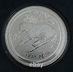 1 Kilo Silver Year of Tiger Coin Mint condition in display box