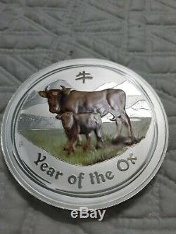 1 kg kilo 2009 Lunar Year of the Ox. 999 Silver Coin Lunar Series