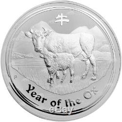 1 kg kilo 2009 Lunar Year of the Ox Silver Coin