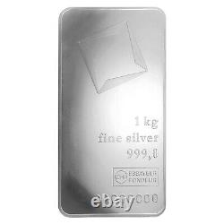 1 kg kilo Valcambi Silver Bar