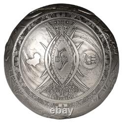1 kilo 1000 francs Djibouti silver coin Big Five buffalo 2024 ball shaped