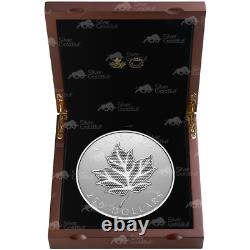 1 kilo 2024 Pulsating Maple Leaf Silver Coin Royal Canadian Mint