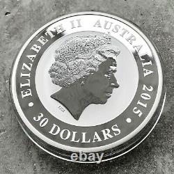 1990 2015 Kookaburra Australia Kilo coin 32.15 oz. 999 Silver