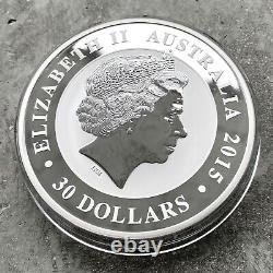 1990 2015 Kookaburra Australia Kilo coin 32.15 oz. 9999 Silver