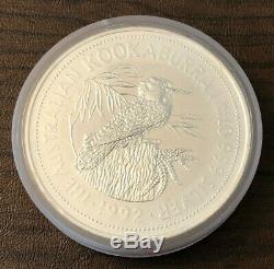 1992 1 Kilo. 999 Fine Silver Australian Kookaburra Coin, by Washington Mint