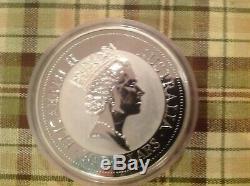 1992 1 kilo Silver Australian Kookaburra. 999 Silver Coin Bullion 32.15 Troy oz
