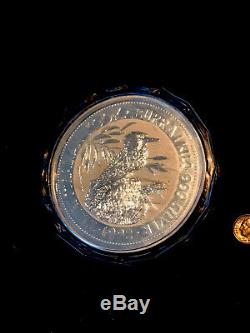 1992 Australia Silver 32.15 Oz 1 Kilo Kookaburra Coin In Capsule