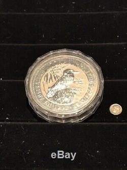 1992 Australia Silver 32.15 Oz 1 Kilo Kookaburra Coin In Capsule