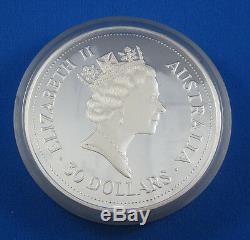 1992 Silver Kookaburra KILO PROOF. Perth Mint Australia large coin series