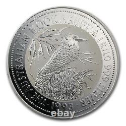 1993 Australia 1 kilo Silver Kookaburra BU