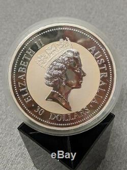 1994 1 Kilo. 999 Silver Kookaburra Perth Mint Australia 30 Dollars