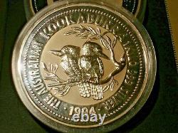 1994 1 Kilo Australia Kookaburra Silver 32.15 Oz Better Date