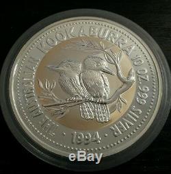 1994 kookaburra silver bullion coin 1 kilo kg 10 oz 2 oz 1 oz Perthmint 999