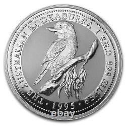 1995 Australia 1 kilo Silver Kookaburra BU