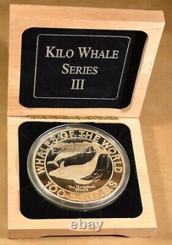 1995 Commonwealth of the Bahamas Silver Kilo Whale Series III Humpback