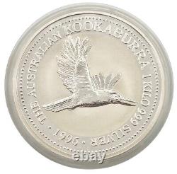 1996 Australia $30 Kilo. 999 Silver Kookaburra Perth Mint Coin BU In Capsule