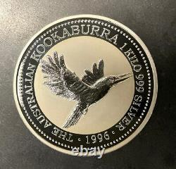 1996 Australia $30 Kookaburra 1 Kilo. 999 Fine Silver Coin Australian Perth Mint