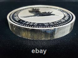 1996 Australia Kookaburra 1 Kilo 999 Fine Silver 30 Dollar Coin in Capsule