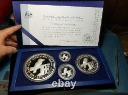 1997 Kookaburra PROOF Kilo 4 Coin set 45.15 troy ounces Box and COA