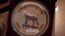 1999-2010 Australia Lunar I 12 coins 1kilo Gemstone 999 Silver $30 RARE