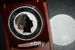 1999 Australia Lunar I RABBIT 1kilo DIAMOND EYE 999Silver collector coin $30RARE