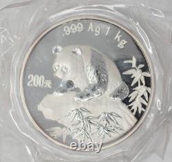 1999 China Panda Kilo Kilogram 200 Yuan Commemorative Coin with COA DC-6666