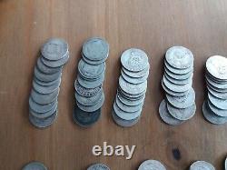1KG KILO of Pre 1920 British Silver Shillings 0.925 Sterling 185 Coins