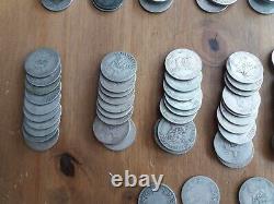 1KG KILO of Pre 1920 British Silver Shillings 0.925 Sterling 185 Coins