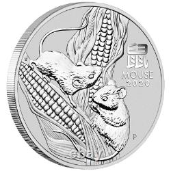 1KILO Lunar Silver Coin 2020 Year of Mouse Series 3
