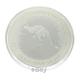 1kg Känguru Silber 2017 Australien $ 30 1 Kilo Känguru Silbermünze Proof 2017