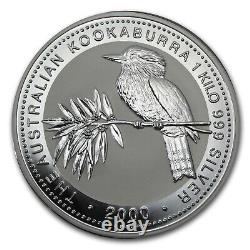 2000 Australia 1 kilo Silver Kookaburra BU