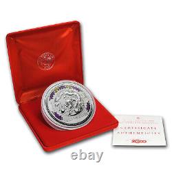 2000 Australia 1 kilo Silver Year of the Dragon BU (Diamond Eyes)