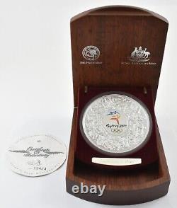 2000 Australia 30 Dollars Silver Sydney Olympics 1 Kilo Coin With OGP 4516