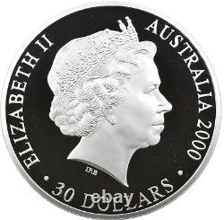 2000 Australia 30 Dollars Silver Sydney Olympics 1 Kilo Coin With OGP 4516