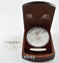 2000 Australia 30 Dollars Silver Sydney Olympics 1 Kilo Coin With OGP 4517