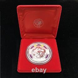 2000 Australian Bullion 1 Kilo Silver Dragon Golden Diamond Eyes Coin Perth Mint