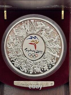 2000 P $30 1 Kilo. 999 Silver Australian Perth Colorized Sydney Olympics OGP