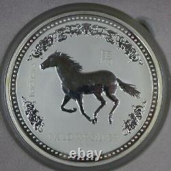 2002 Australian Lunar Chinese Zodiac. 999 Silver Coin Year of the Horse 1 Kilo