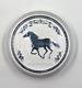 2002 Australian Lunar Year Of The Horse 1 Kilo Silver Series 1 In Capsule