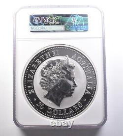 2003 Australia 30 Dollars Silver Kookaburra 1 Kilo MS69 NGC 9617